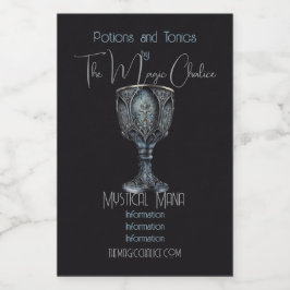 Etiqueta Para Comida Crear su propio cáliz medieval