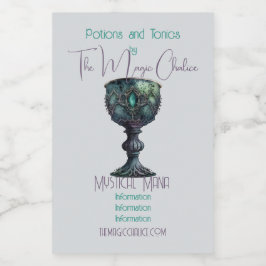 Etiqueta Para Comida Crear su propio cáliz verde