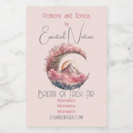 Etiqueta Para Comida Crear su propio paisaje de la luna de flores de ce