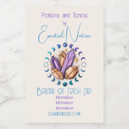 Etiqueta Para Comida Crear sus propios cristales y fases de la luna