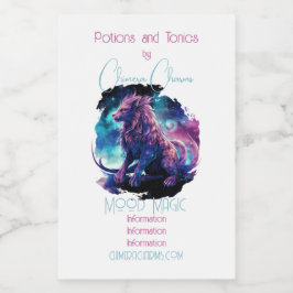 Etiqueta Para Comida Crear tu propia creatura mítica de fantasía de qui