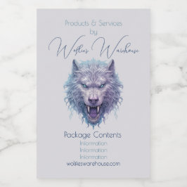 Etiqueta Para Comida Crear tu propio apoteado malvado de lobo púrpura