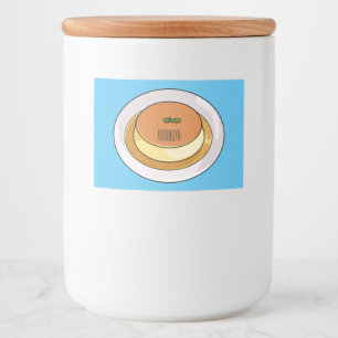 Etiqueta Para Comida Creme caramel personalizado ilustracion