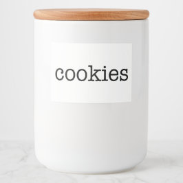 Etiqueta Para Comida Cubierta de cocina de cerámica blanca para el alma