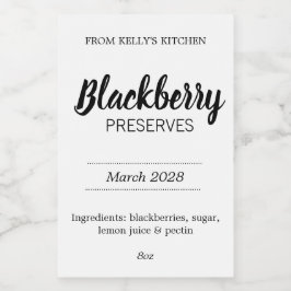 Etiqueta Para Comida Customizable Preserves BL_02sq Square Sticker