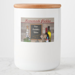 Etiqueta Para Comida De la cocina de… (personalizable)