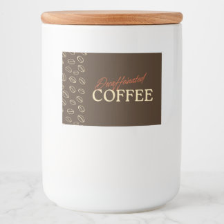 Etiqueta Para Comida Decaffeinated Coffee Label – Retro Coffee Beans