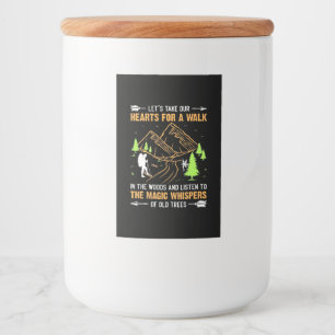 Etiqueta Para Comida Dejemos Que Nos Llevemos El Corazón Por Un Paseo