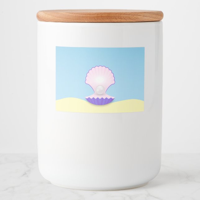 Etiqueta Para Comida Delicate Seashell (Anverso)