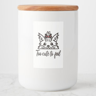 Etiqueta Para Comida Demasiado lindo para fallar