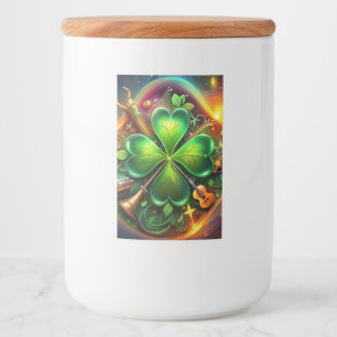 Etiqueta Para Comida Descubra la armonía perfecta del shamrock, musical