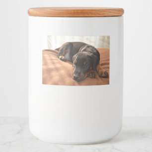 Etiqueta Para Comida doberman-pinscher-puppy