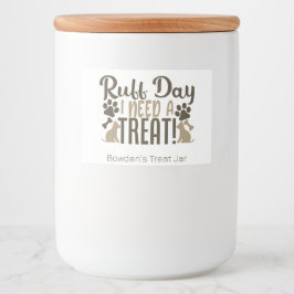 Etiqueta Para Comida Dog Treat Jar