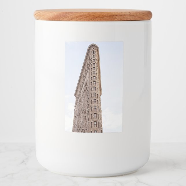 Etiqueta Para Comida Edificio Flatiron (Anverso)
