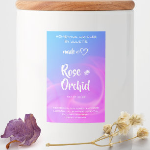 Etiqueta Para Comida Empaquetado de productos de velas caseras con arom