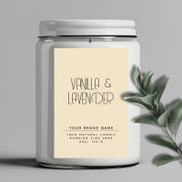 Empaquetado de velas de cosméticos minimalistas mo
