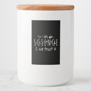 Etiqueta Para Comida En ciencia confiamos