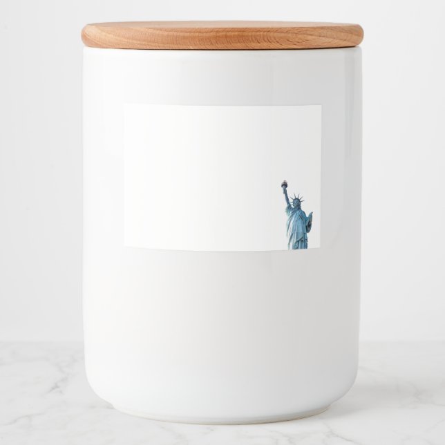 Etiqueta Para Comida Estatua de la libertad (Anverso)