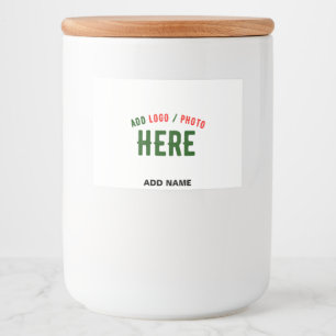 ETIQUETA PARA COMIDA ESTILO MODERNO PERSONALIZABLE BLANCO VERIFICADO DE