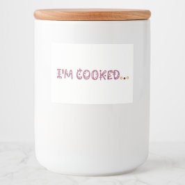 Etiqueta Para Comida Estoy cocinado