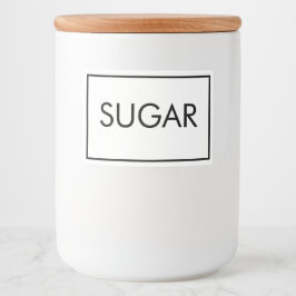 Etiqueta Para Comida Etiqueta de comida minimalista