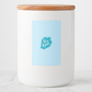 Etiqueta Para Comida Etiqueta de comida personalizada azul estética par