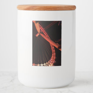 Etiqueta Para Comida Etiqueta de contenedor de comida nocturna de ojos 