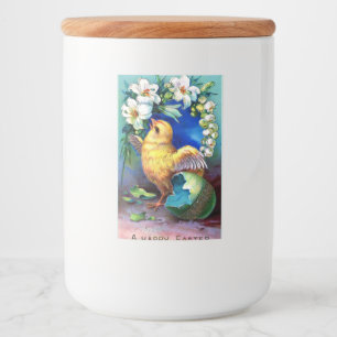 Etiqueta Para Comida Falln A Happy Easter Chick