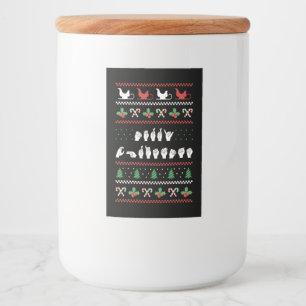 Etiqueta Para Comida Feliz Navidad - ASL American Rótulo Language I