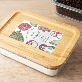 Etiqueta Para Comida Festividad Navidad personalizada