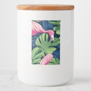 Etiqueta Para Comida Flamingo Paradise Jar