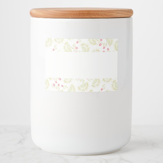 Etiqueta Para Comida Flores cactianas (Anverso)