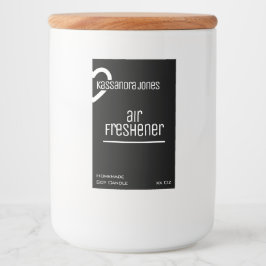 Etiqueta Para Comida Forma moderna de corazón Belleza y Vela Blanca y N