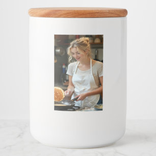 Etiqueta Para Comida Foto de personalización de tortitas de cocción