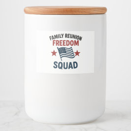 Etiqueta Para Comida Freedom Squad Family Reunion Shirt – USA Patriotic