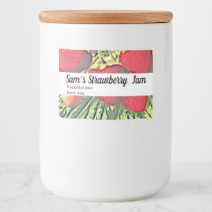 Etiqueta Para Comida Fresas antiguas - Jam personalizado