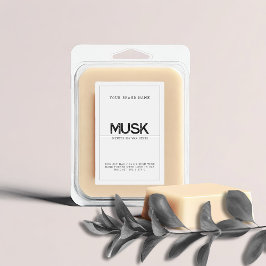 Etiqueta Para Comida Fundidos de cera de soja elegantes modernos minima