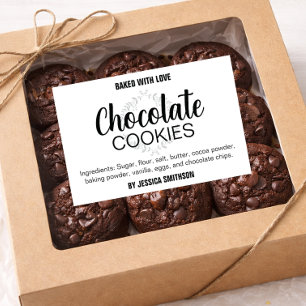 Etiqueta Para Comida Galletas con tu texto (o cualquier palabra) etique