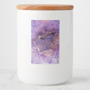 Etiqueta Para Comida Geode de Amethyst Falln