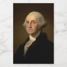 Etiqueta Para Comida George Washington Primer presidente norteamericano