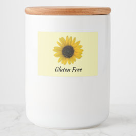 Etiqueta Para Comida Girasol personalizado