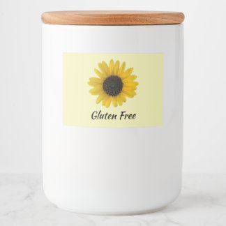 Etiqueta Para Comida Girasol personalizado