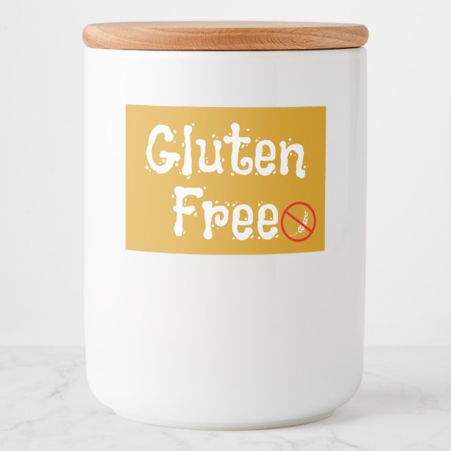 Etiqueta Para Comida Gluten Free (Anverso)