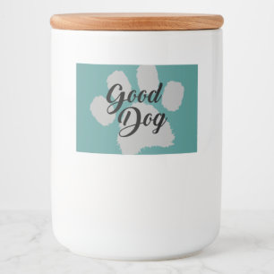 Etiqueta Para Comida Good Dog Treat Jar