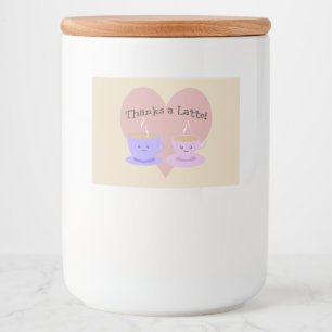 Etiqueta Para Comida Gracias a Latte