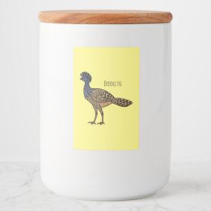 Etiqueta Para Comida Gran ilustracion de personalizado de aves de curac