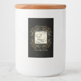 Etiqueta Para Comida Guardar el guión de puntos de Relieve metalizado d