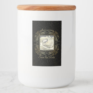 Etiqueta Para Comida Guardar el guión de puntos de Relieve metalizado d