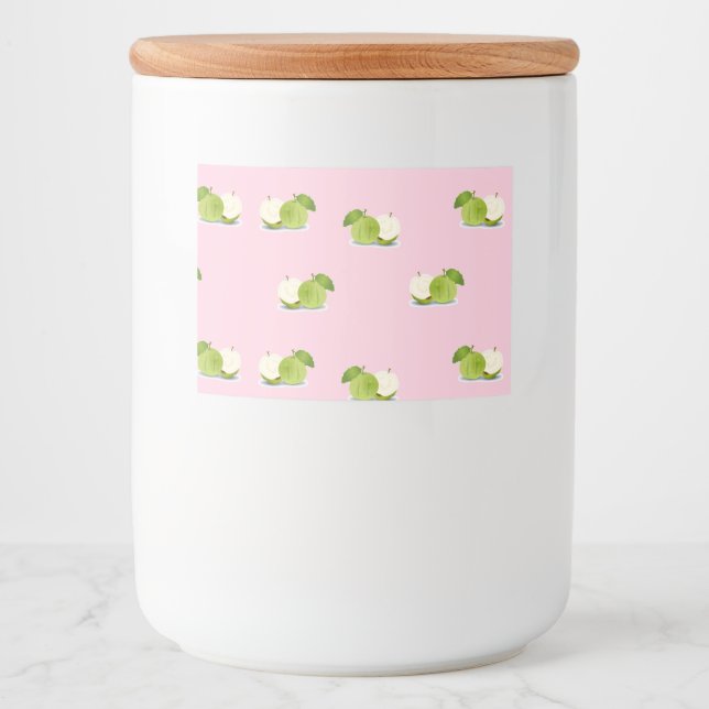 Etiqueta Para Comida Guayaba en rosa (Anverso)