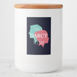 Etiqueta Para Comida Hable Darcy Conmigo IV